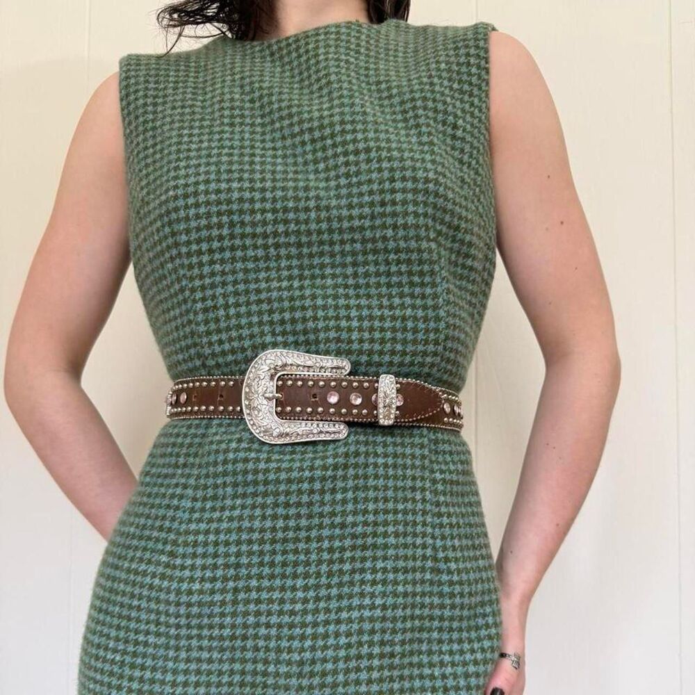 Unbranded Women's Brown and Silver Belt